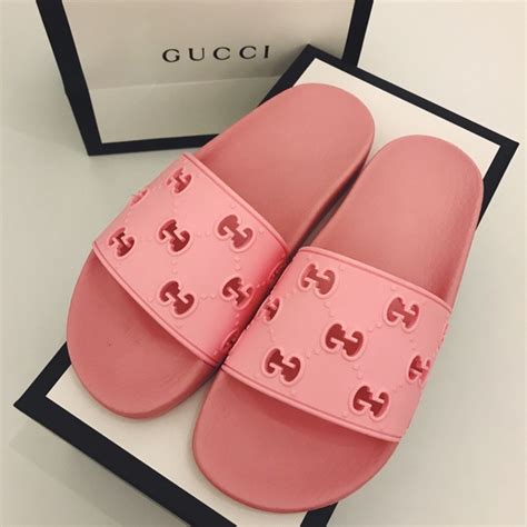 how much are pink gucci slides|all pink gucci slides.